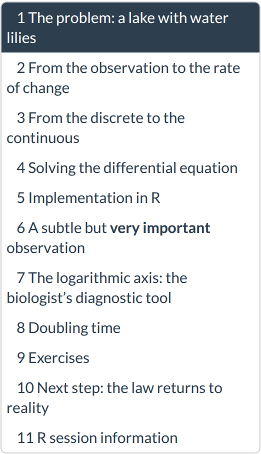 Lesson contents: Exponential growth